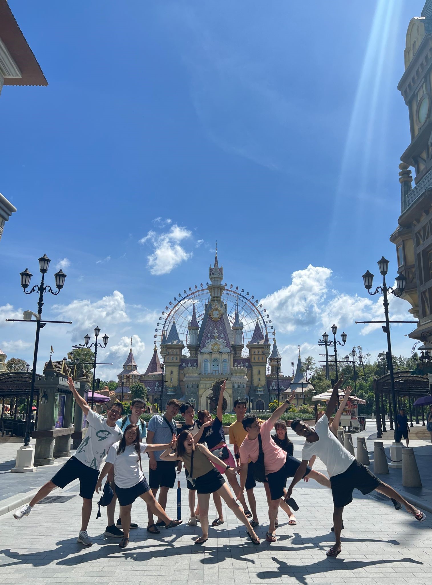 Green Zenergy Team Group photo at Phu Quoc Vin Wonder Themepark