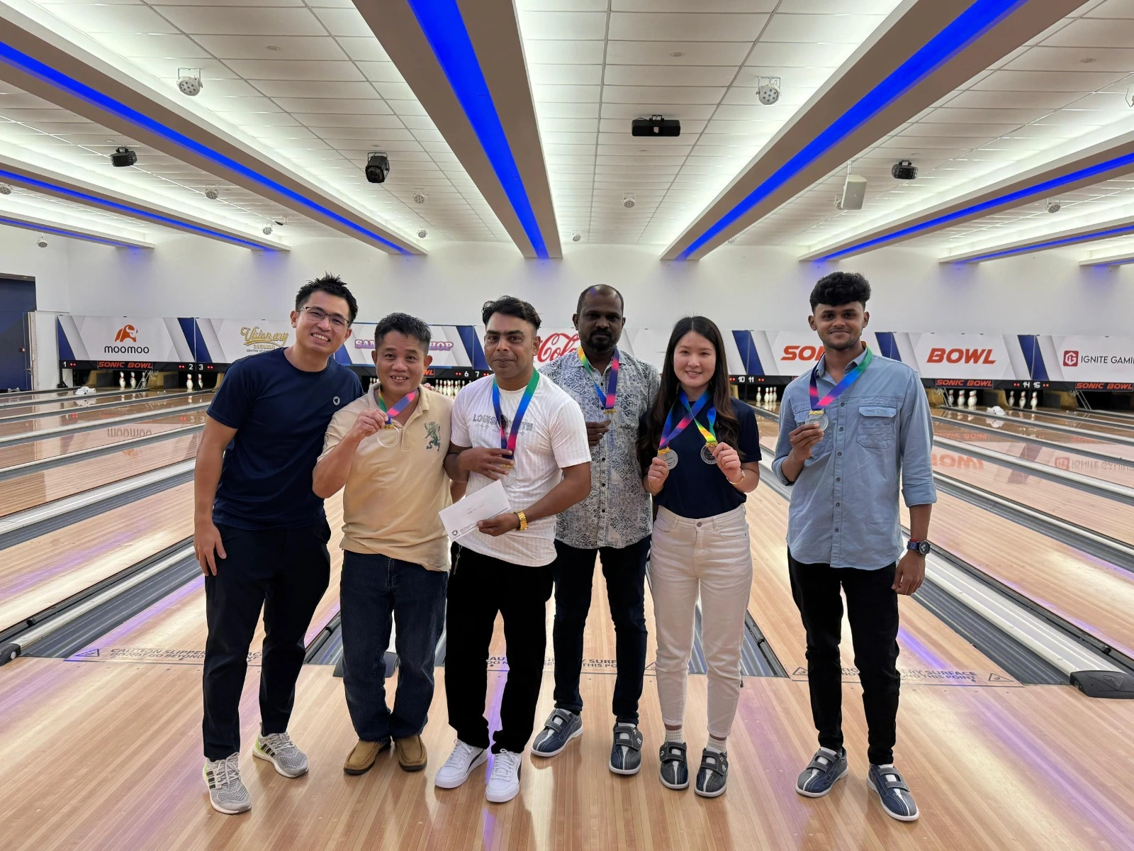 Green Zenergy bowling 2025 group photo